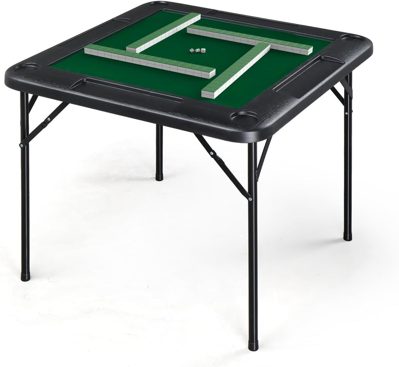 Load image into Gallery viewer, PEXMOR Mahjong Table 35" Square Folding Card Table w/4Cup Holders