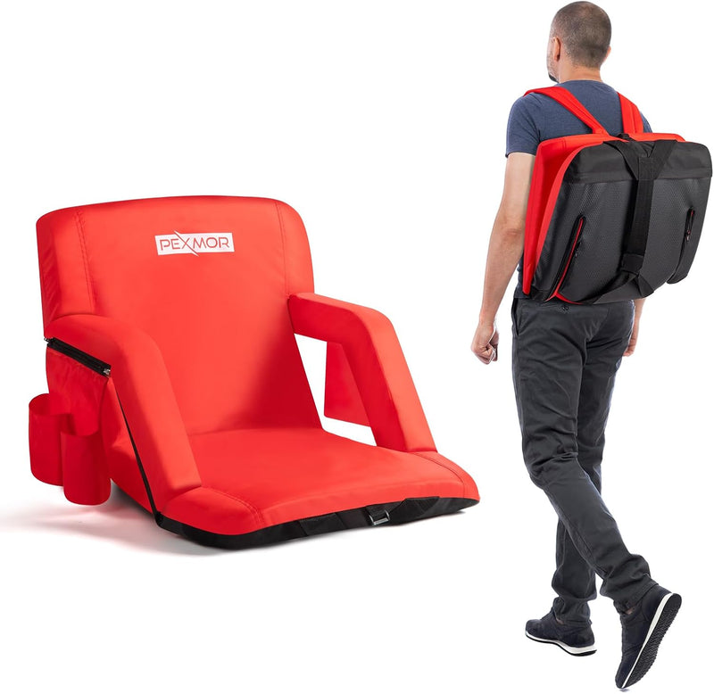 Load image into Gallery viewer, PEXMOR Folding Stadium Seats with Back Support