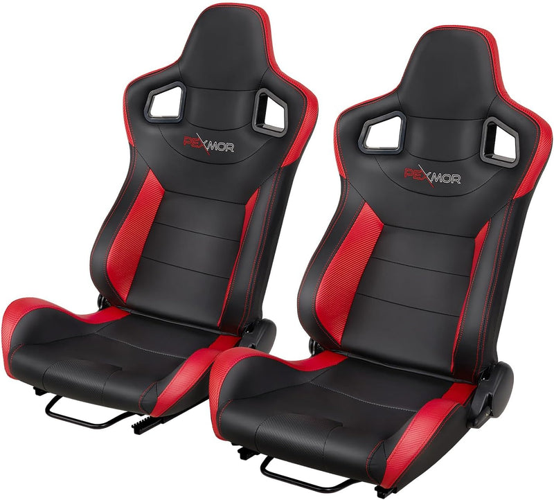 Load image into Gallery viewer, PEXMOR Universal Racing Seats Pair with Dual Sliders