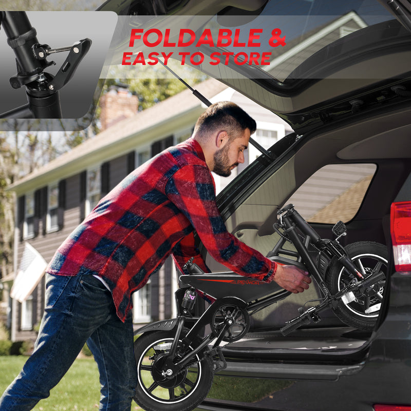 Load image into Gallery viewer, PEXMOR 14" Foldable City Electric Bike for Adults Peak 500W