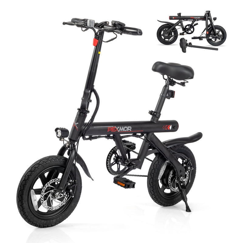 Load image into Gallery viewer, PEXMOR 14" Folding Electric Bike Commuter E-Bike with 350W Motor (Peak 500W)