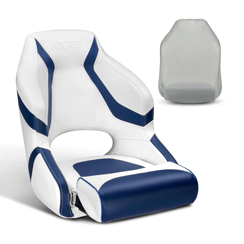Load image into Gallery viewer, PEXMOR Pontoon Boat Captain Seat Waterproof with Stainless Steel Screws and Cover