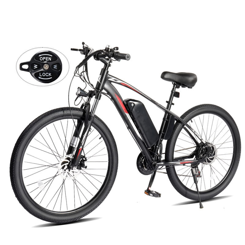 Load image into Gallery viewer, PEXMOR Adult 27.5" Electric Mountain Bike 500W 20Mph with Removable Battery