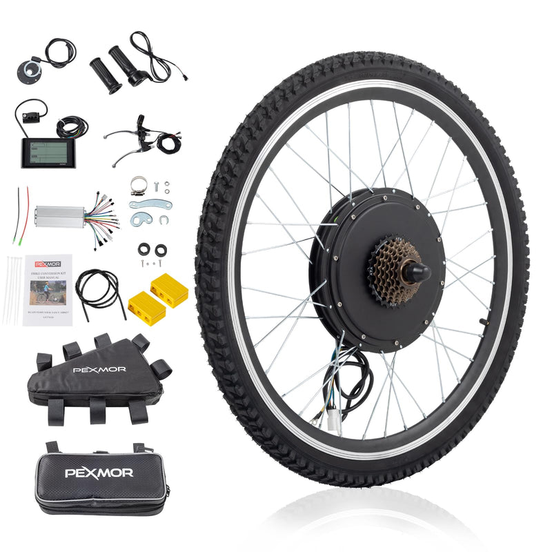Load image into Gallery viewer, PEXMOR 26" Rear Wheel 48V 1200W E-Bike Conversion Kit