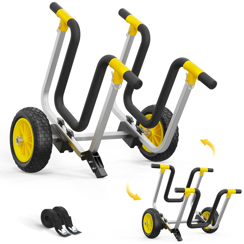 Load image into Gallery viewer, PEXMOR 2 in 1 Kayak Cart with 10" Solid Tires