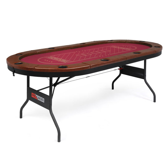 PEXMOR Foldable Game Table 10 Player Poker Table