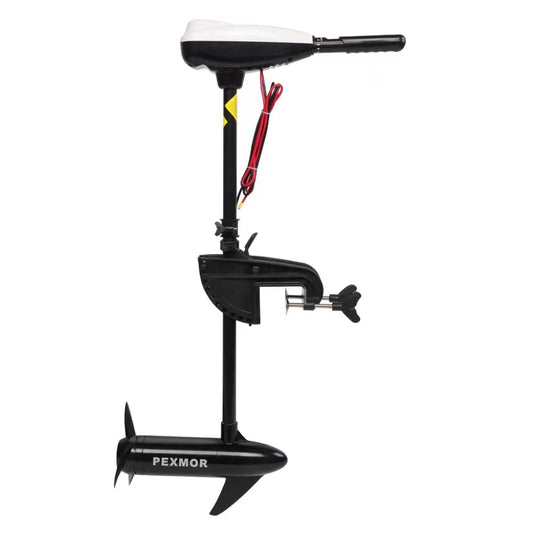 PEXMOR Thrust Saltwater Transom Mounted Trolling Electric Trolling Motor w/LED Battery Indicator