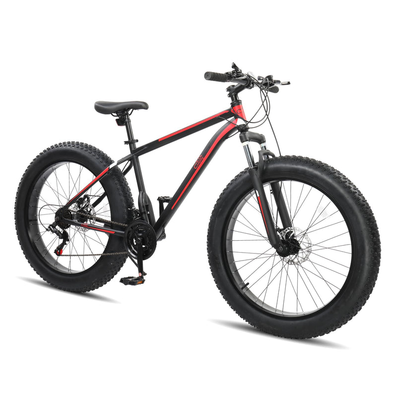 Load image into Gallery viewer, 26" Mountain Bike 21-Speed Shifting System with 4" Fat All Terrain Tires
