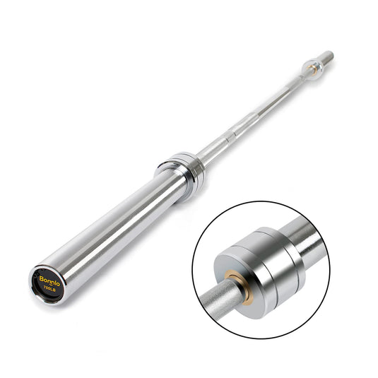 PEXMOR 5/7 Feet Olympic Barbell with Rotating Sleeve