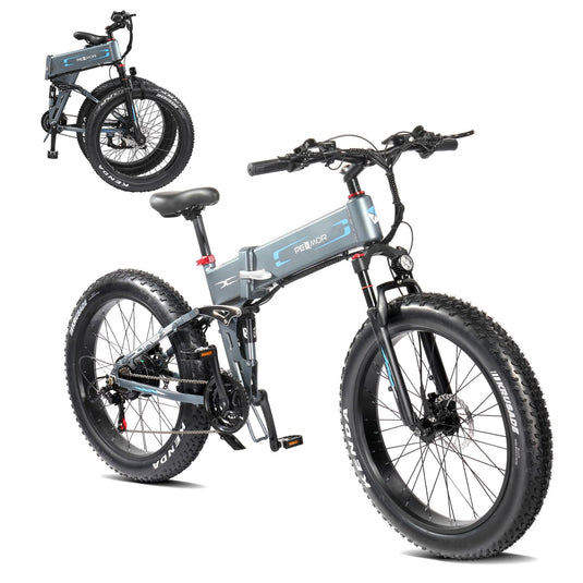 PEXMOR Foldable 26" Adult Electric Mountain Bike 750W 30Mph