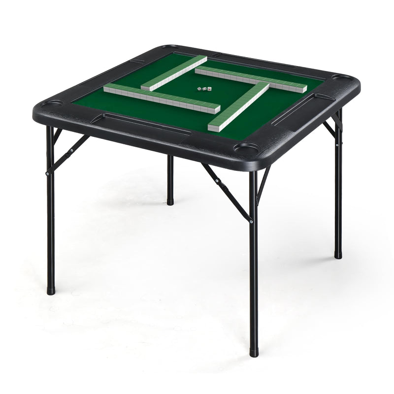 Load image into Gallery viewer, PEXMOR Mahjong Table 35" Square Folding Card Table w/4Cup Holders