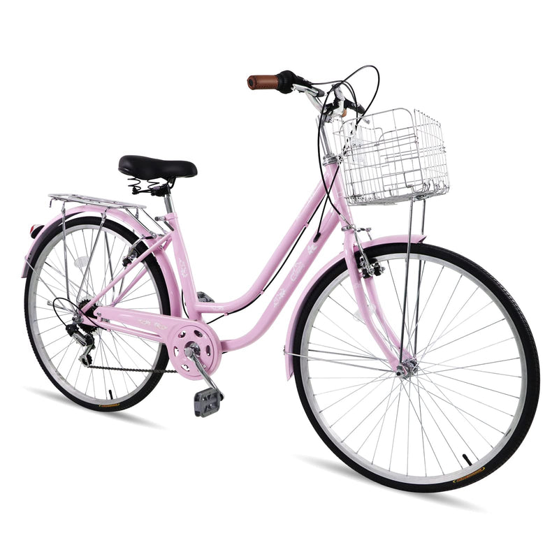 Load image into Gallery viewer, 26" Commuter Bike Women 7 Speeds Beach Cruiser Bike