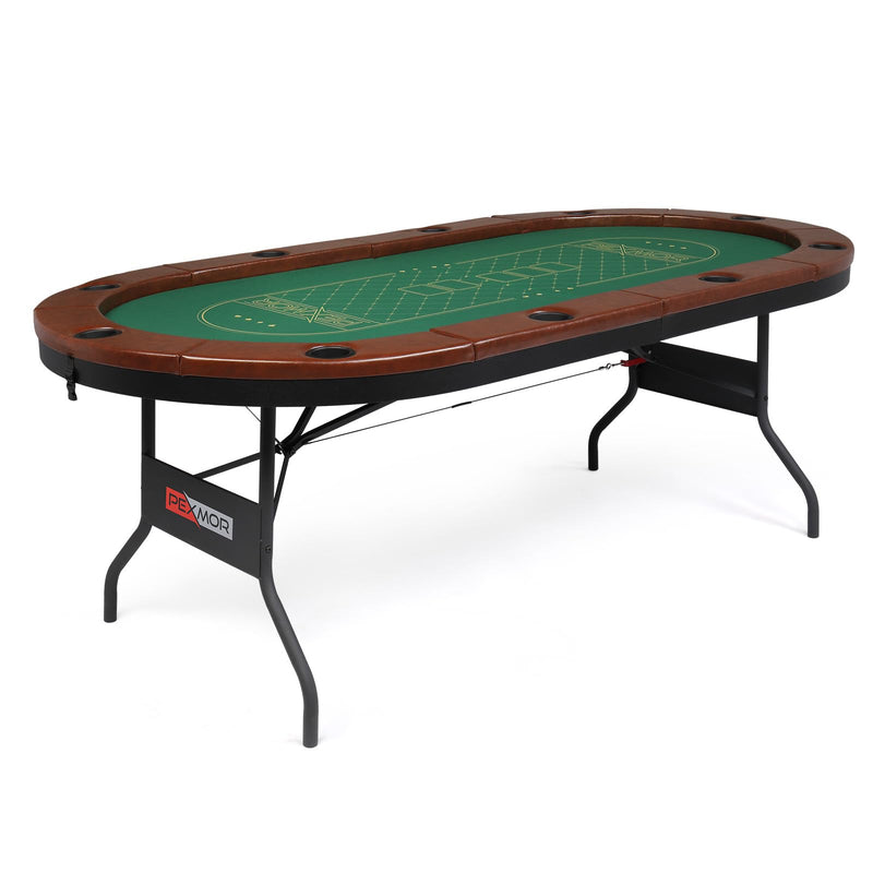 Load image into Gallery viewer, PEXMOR Foldable Game Table 10 Player Poker Table