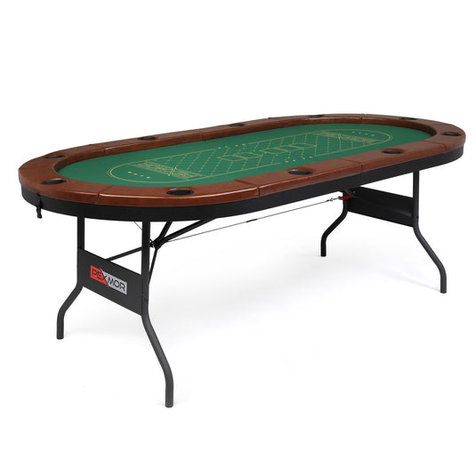 PEXMOR Foldable Game Table 10 Player Poker Table