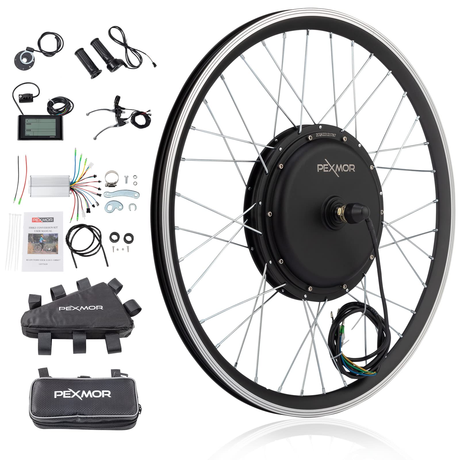 PEXMOR Electric Bike Conversion Kit 36V 750W Front Wheel Hub,20
