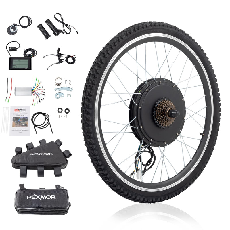 Load image into Gallery viewer, PEXMOR 26" Rear Wheel 48V 1200W E-Bike Conversion Kit