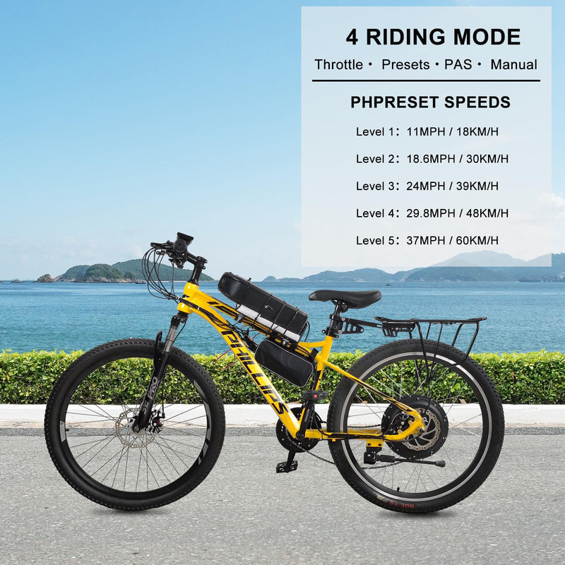 Load image into Gallery viewer, PEXMOR 26" Rear Wheel 48V 1200W E-Bike Conversion Kit