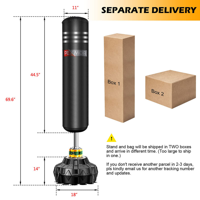 Load image into Gallery viewer, PEXMOR Freestanding Punching Bag Heavy Duty with Vibration Absorption