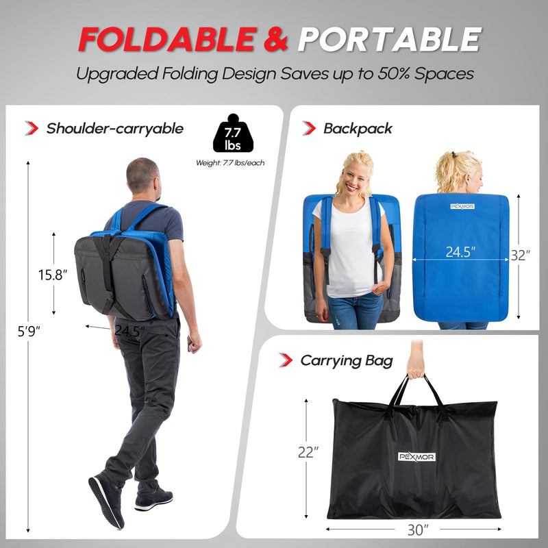 Load image into Gallery viewer, PEXMOR Folding Stadium Seats with Back Support