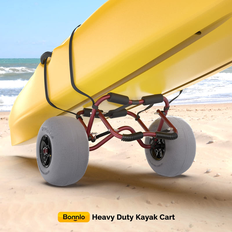 Load image into Gallery viewer, PEXMOR Kayak Cart Trolley with 12" Big Beach Wheels