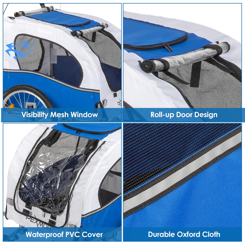 Load image into Gallery viewer, PEXMOR Bike Dog Trailer Pet Carrier