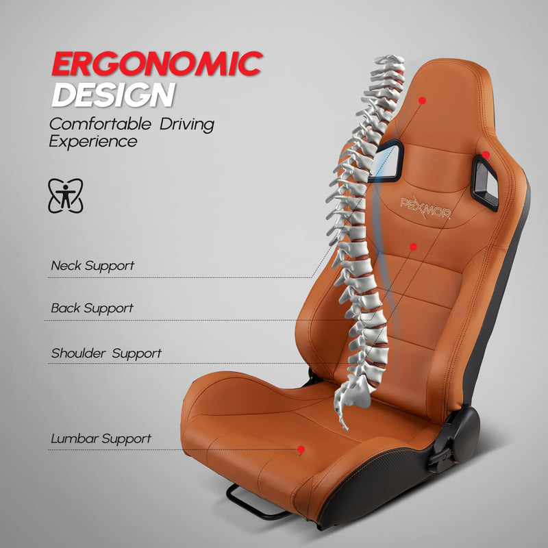 Load image into Gallery viewer, PEXMOR Universal Racing Seats Pair with Dual Sliders