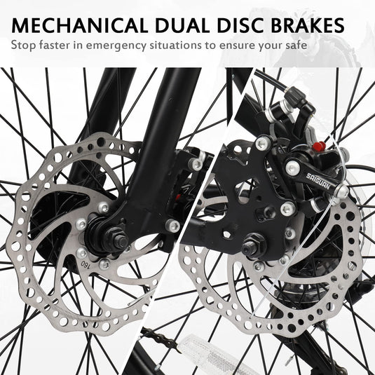 20" Adult Folding Bike 7-Speed with Double Shock Effect