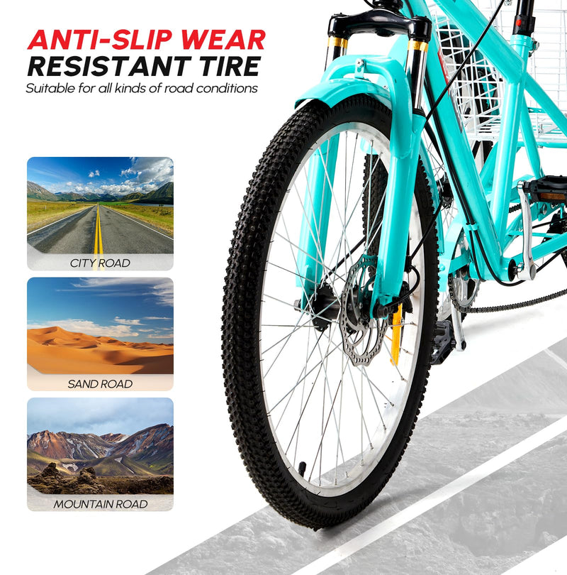 Load image into Gallery viewer, PEXMOR 7-Speed Mountain Tricycle Adults