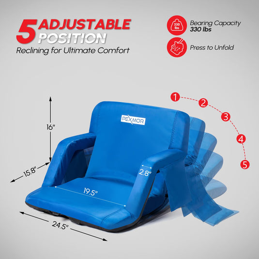 PEXMOR Folding Stadium Seats with Back Support