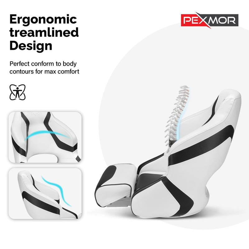 Load image into Gallery viewer, PEXMOR Pontoon Boat Captain Seat Waterproof with Stainless Steel Screws and Cover