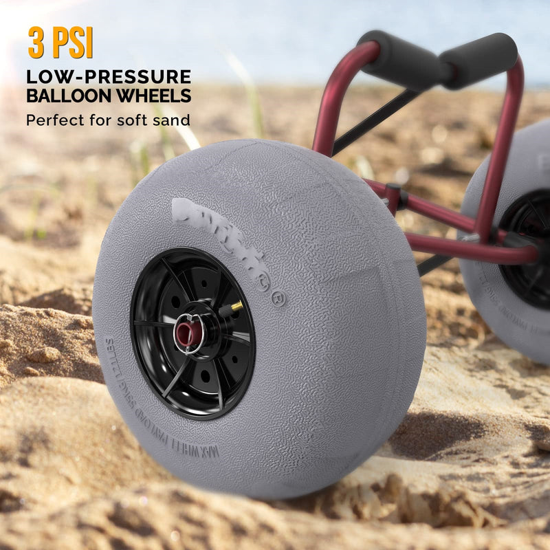 Load image into Gallery viewer, PEXMOR Kayak Cart Trolley with 12" Big Beach Wheels