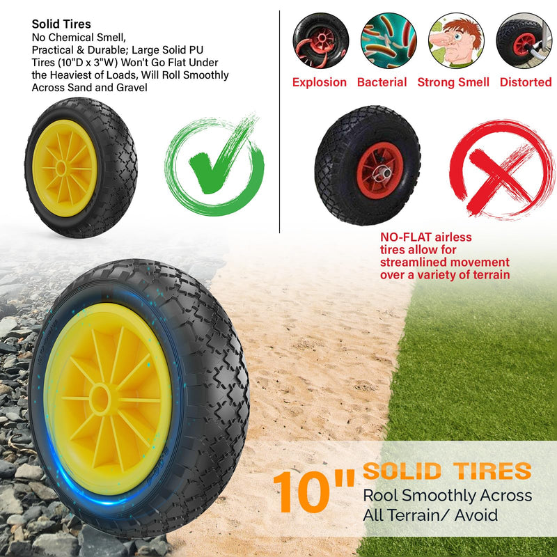 Load image into Gallery viewer, PEXMOR 2 in 1 Kayak Cart with 10" Solid Tires