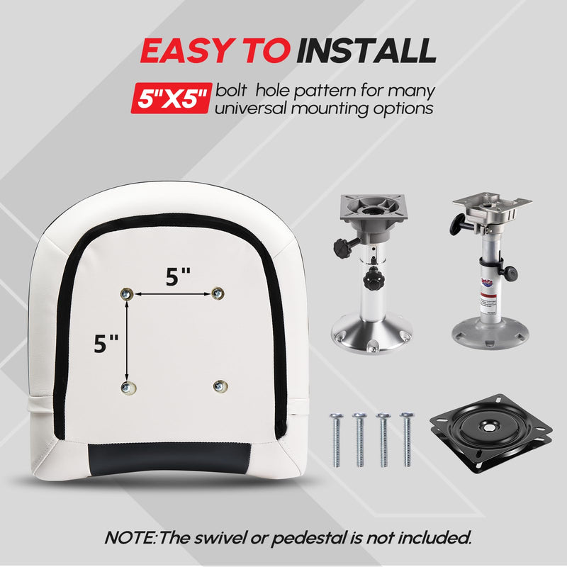 Load image into Gallery viewer, PEXMOR 2pc Fishing Boat Seats with Back Waterproof Soft Cushion