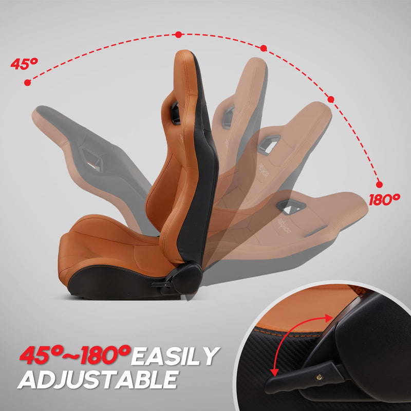 Load image into Gallery viewer, PEXMOR Universal Racing Seats Pair with Dual Sliders