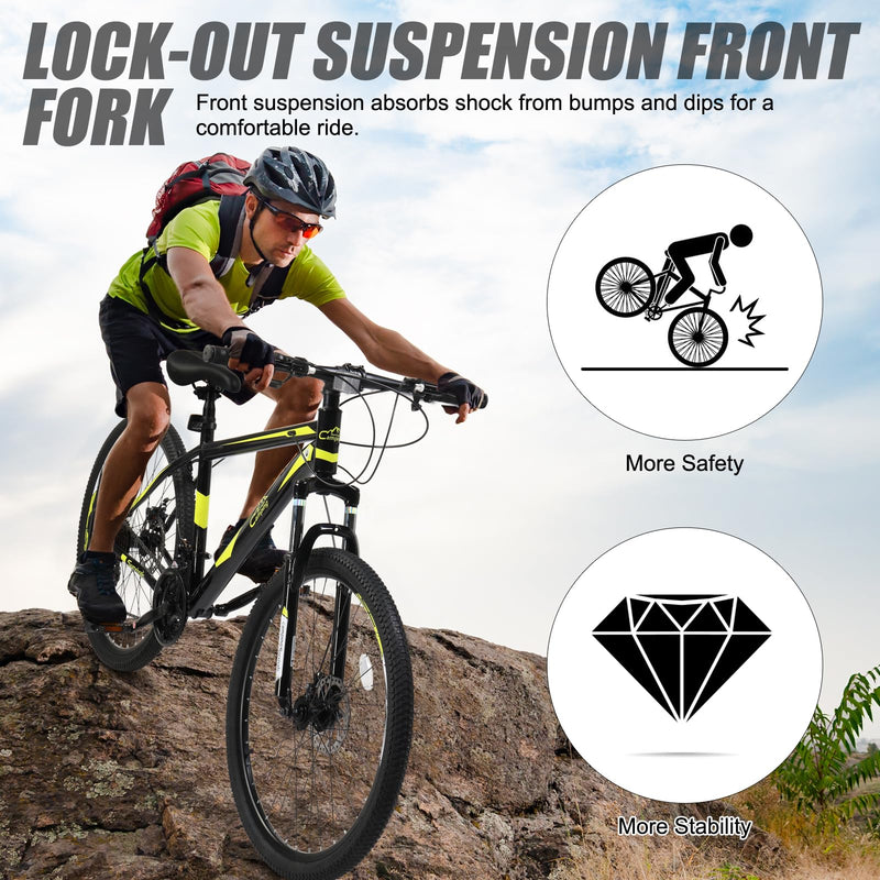 Load image into Gallery viewer, 26" Mountain Bike Adult 21-Speed Bikes with Double Disc Brake