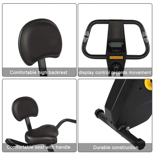 PEXMOR Folding Exercise Bike Adjustable