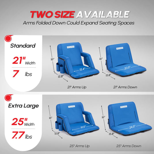 PEXMOR Folding Stadium Seats with Back Support