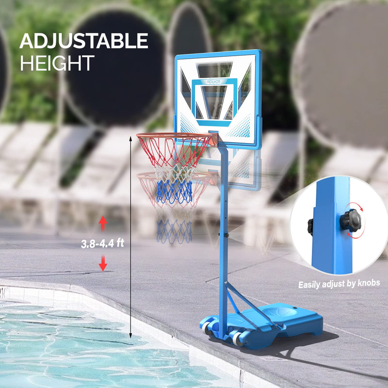 Load image into Gallery viewer, PEXMOR Pool Basketball Hoop Portable Backboard Stand