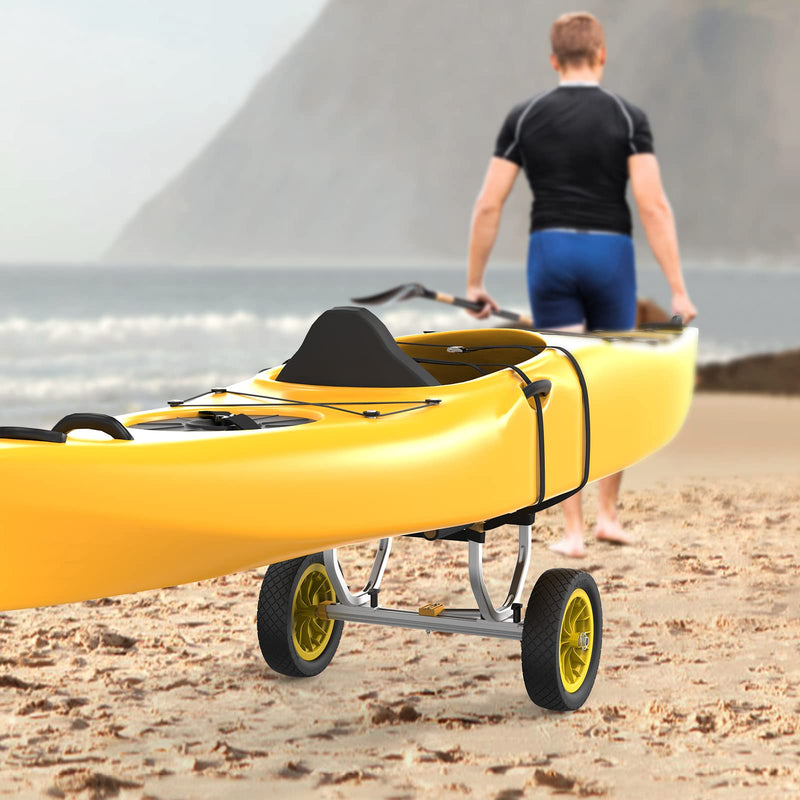Load image into Gallery viewer, PEXMOR Heavy Duty Universal Kayak Cart with 12" Flat-Free Kayak Wheels