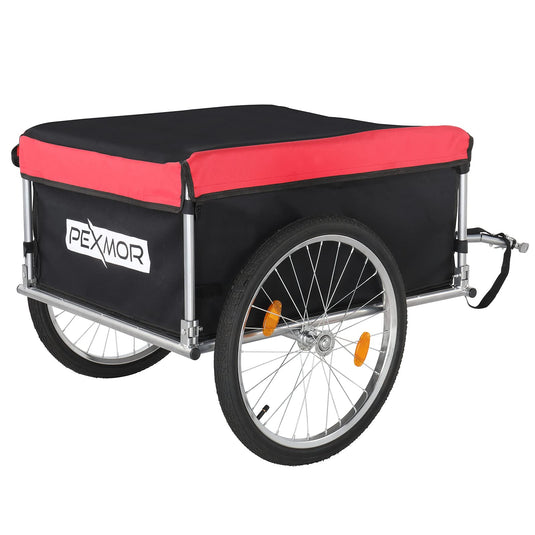 PEXMOR Bike Cargo Trailer Foldable Bicycle Cart Bike Wagon Trailer