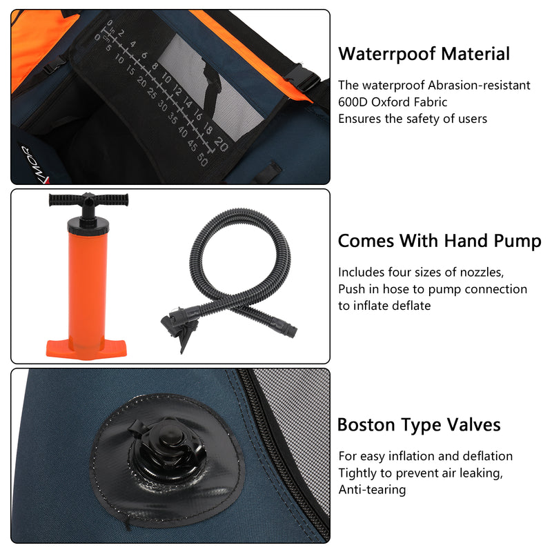 Load image into Gallery viewer, PEXMOR 350lbs Adjustable Inflatable Fishing Float Tube