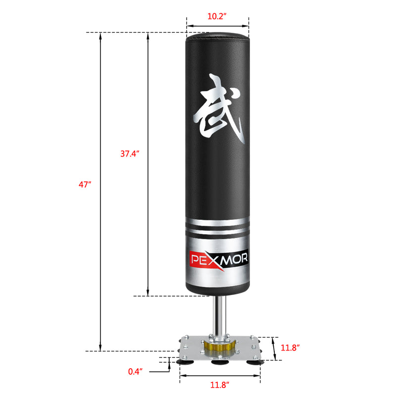 Load image into Gallery viewer, PEXMOR Kids 47'' Freestanding Punching Bag with Suction Cup Steel Base Stand