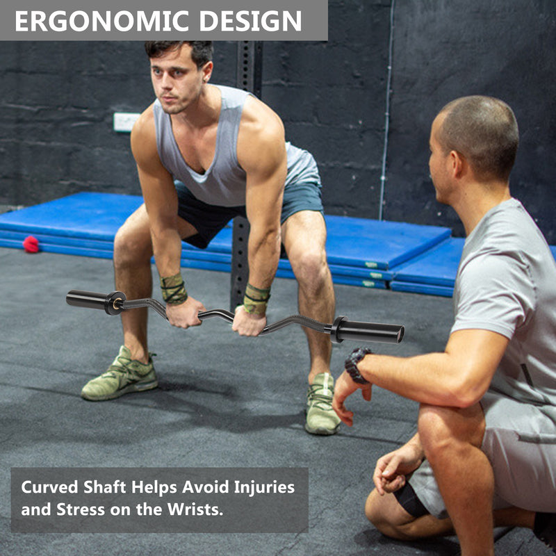 Load image into Gallery viewer, PEXMOR 47inch Olympic Curl Bar Barbell