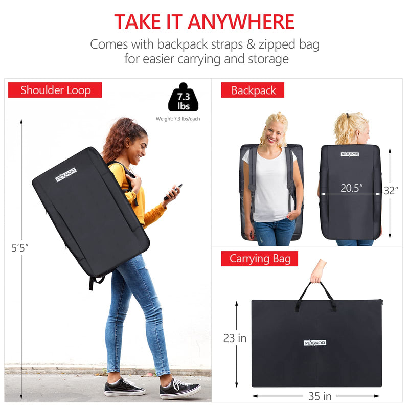 Load image into Gallery viewer, PEXMOR 21" Portable Stadium Seats with Heating Reclining Back Support 2pc