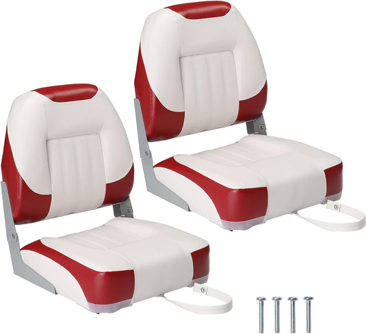 High Back Folding Boat Seats with Black Grey Sponge Cushion and High Back Folding Boat Seats with Black Grey Sponge Cushion and