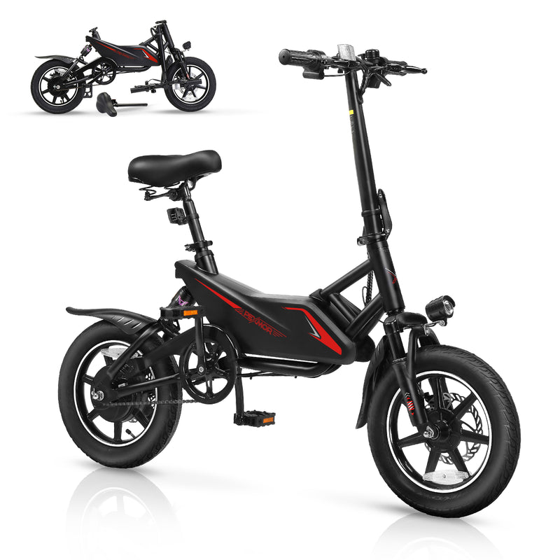 Load image into Gallery viewer, PEXMOR 14-Inch 350W Electric Bike for Adults in Black/White
