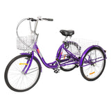 PEXMOR 24/26 Inch 7 SpeedAdult Tricycle Green/Red/Black/Blue