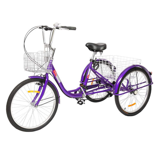 PEXMOR 20/24/26 Inch 7 Speed Adult Tricycle