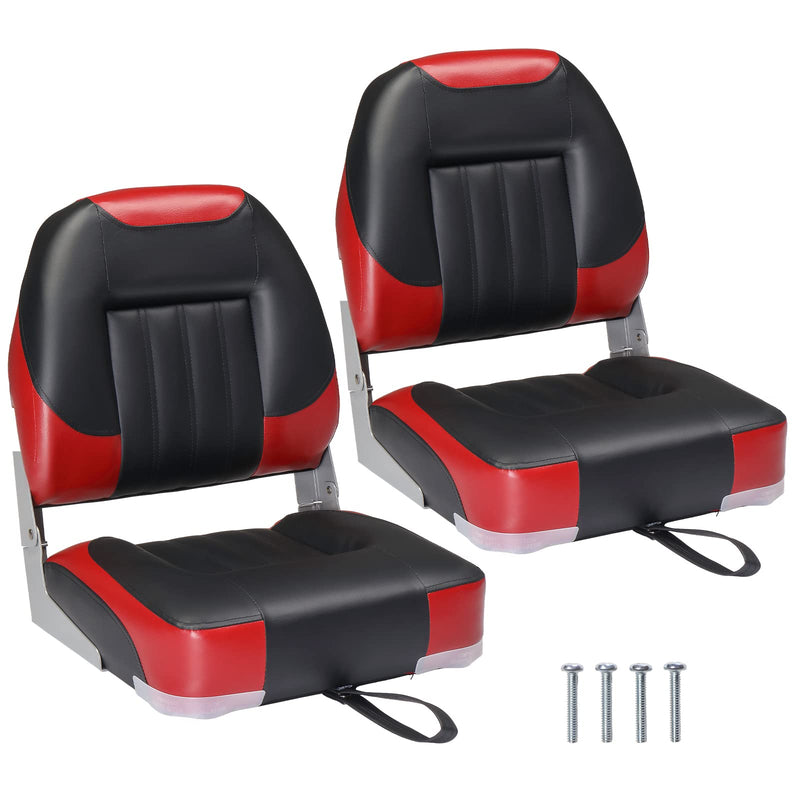 Load image into Gallery viewer, PEXMOR Boat Seats 2 Pack Folding Boat Seats Captain Boat Seat
