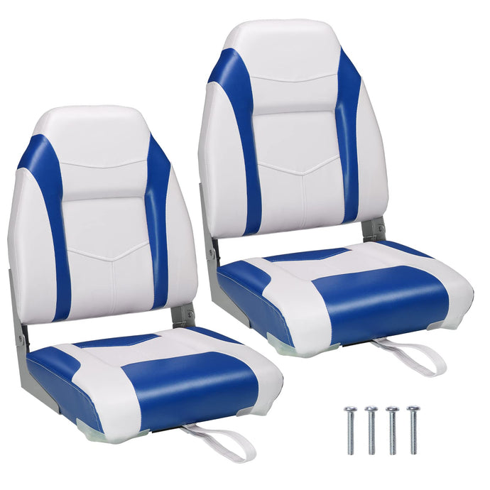 PEXMOR Boat Seats 2 Pack Folding Boat Seats Captain Boat Seat